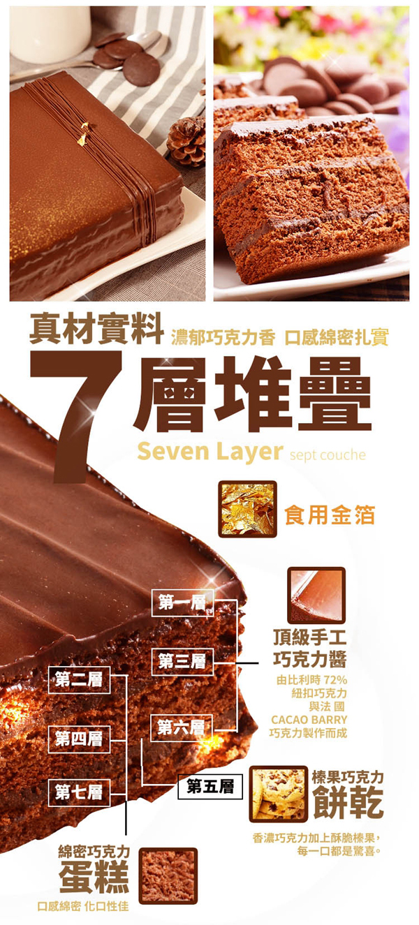 方型巧克力黑金磚6吋 (4)